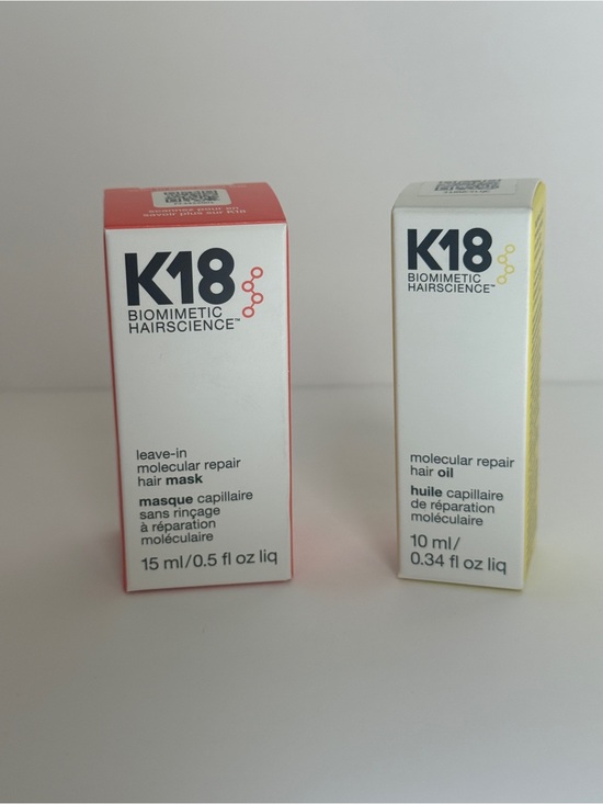 K18 Other - K18 Biomimetic Hairscience Molecular Repair Hair Mask 15ml & Hair Oil 10ml Set